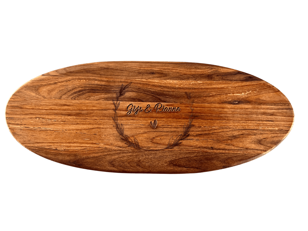 Gepersonaliseerde borrelplank met namen