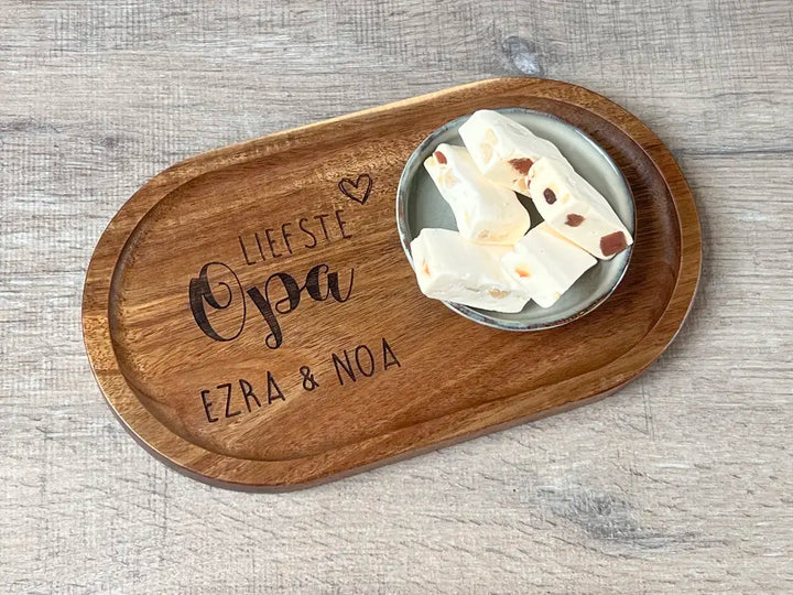 Gepersonaliseerde serveerplank voor Opa of Papa