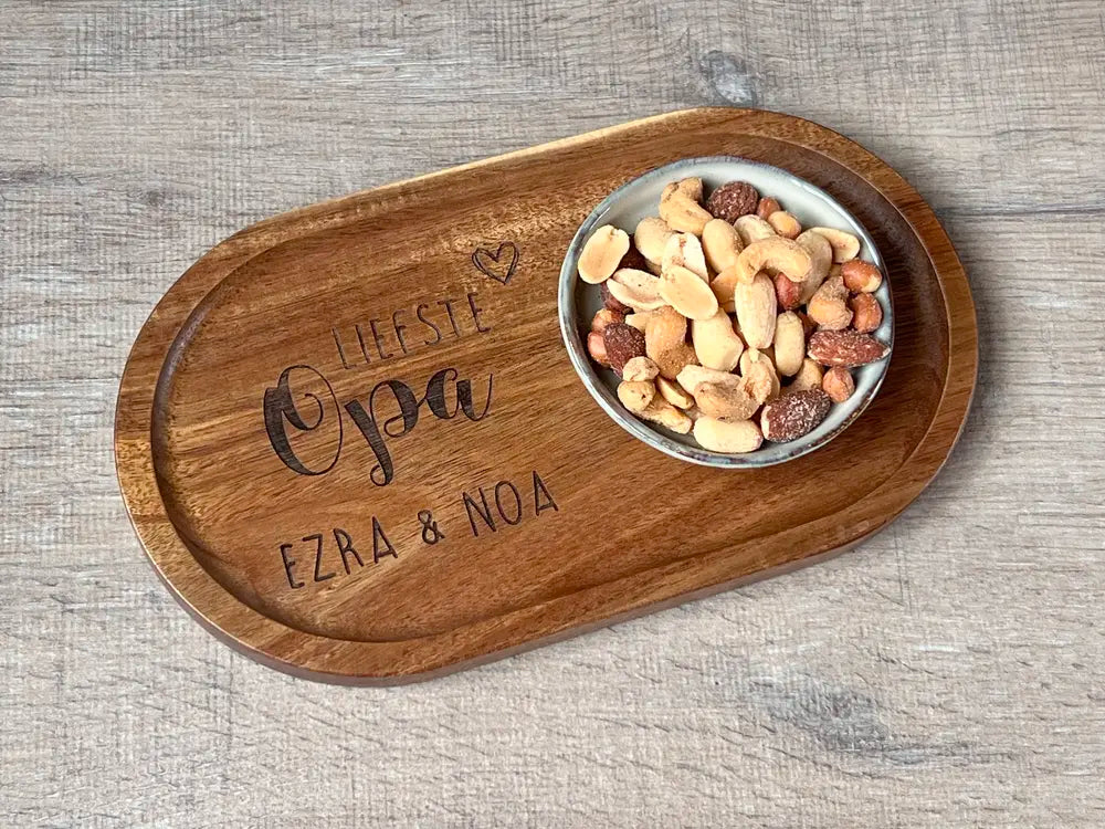 Gepersonaliseerde serveerplank voor Opa of Papa