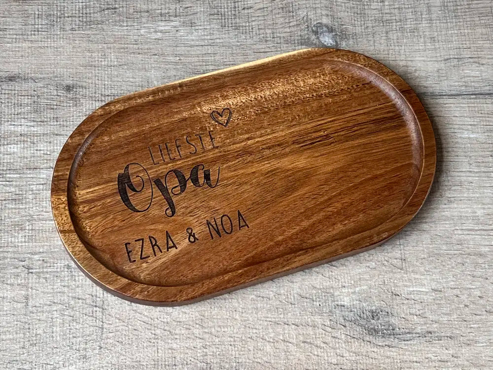 Gepersonaliseerde serveerplank voor Opa of Papa