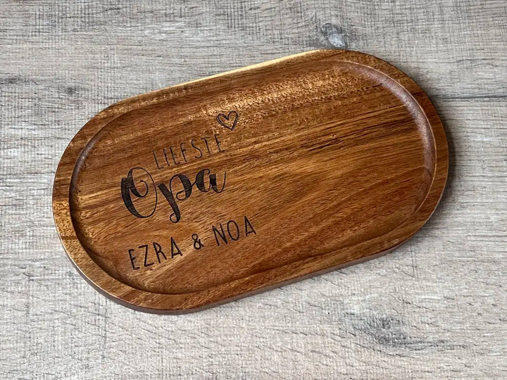 Gepersonaliseerde serveerplank voor Opa of Papa
