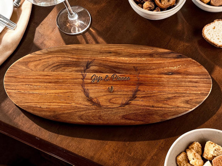 Gepersonaliseerde borrelplank met namen