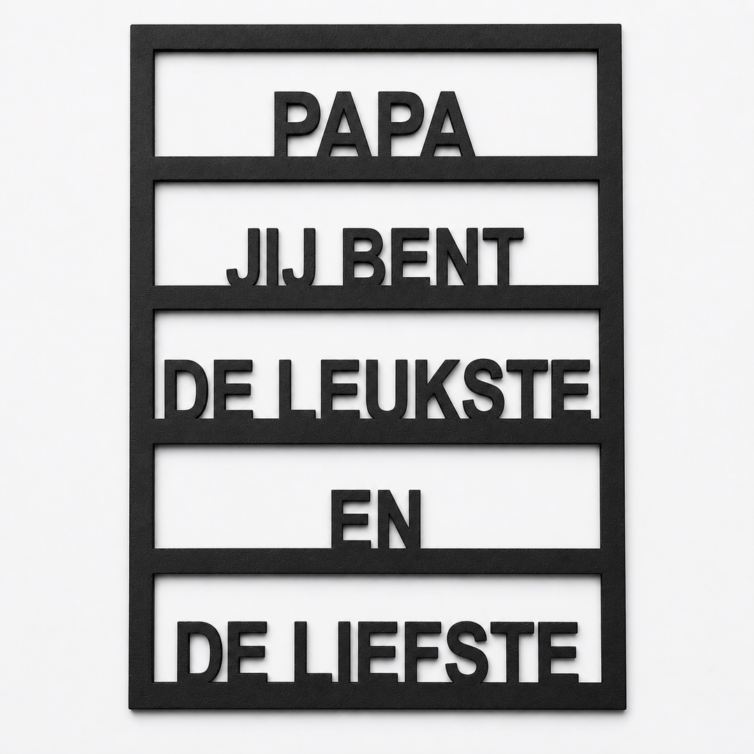 Houten kaart - Vaderdag