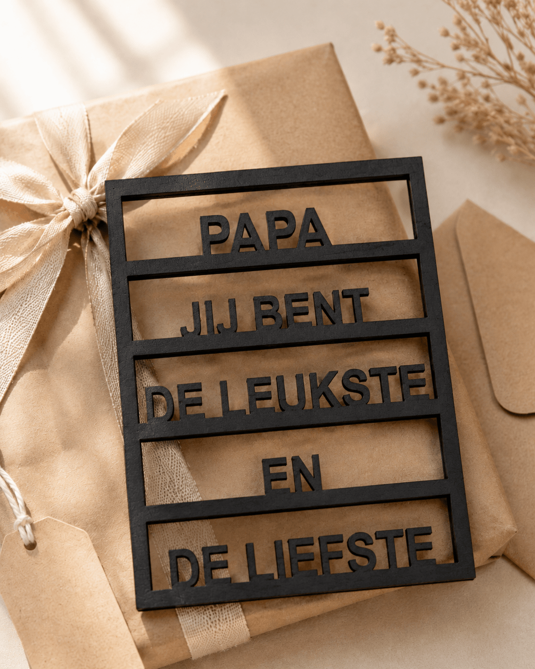 Houten kaart - Vaderdag
