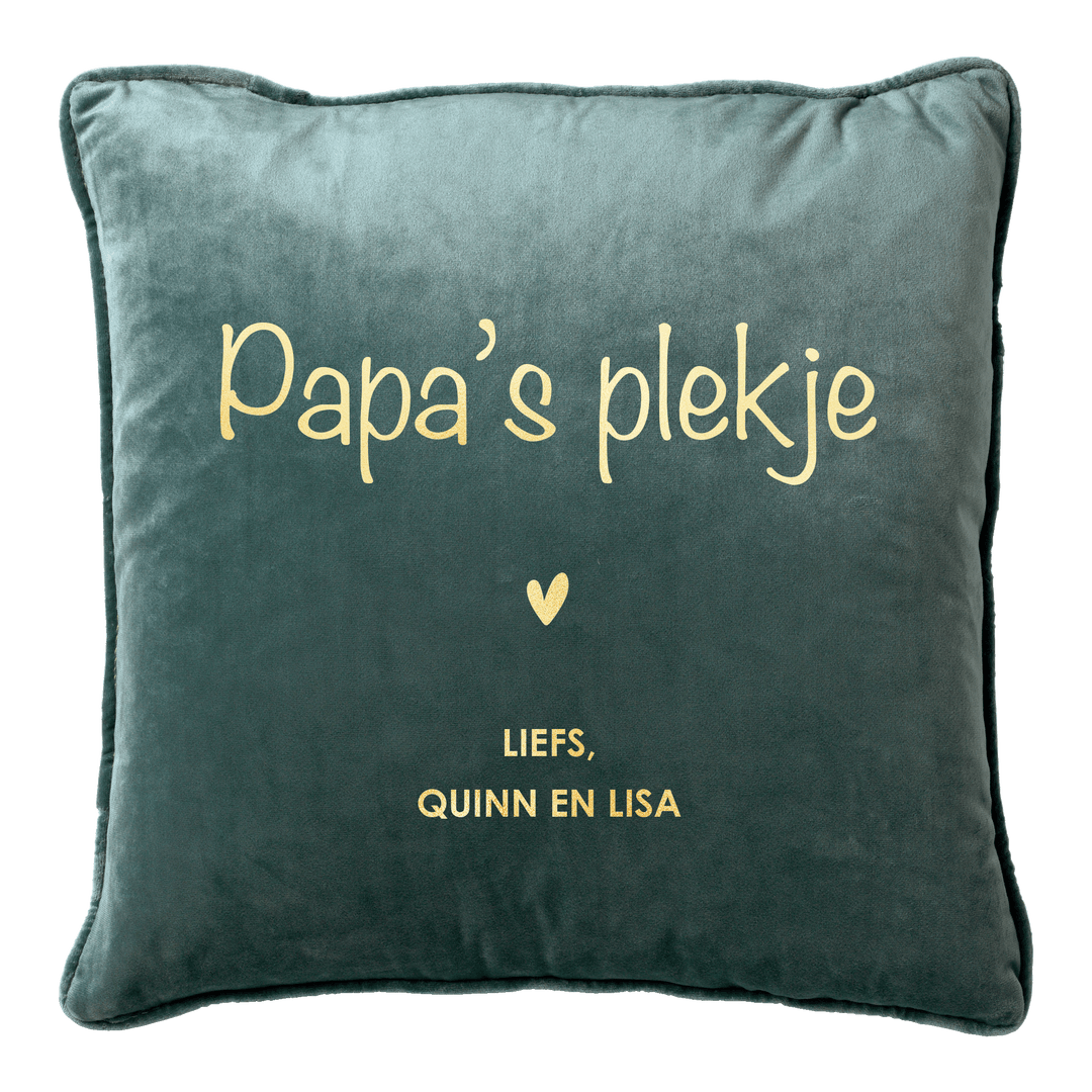 Jouw plekje kussen - Groen