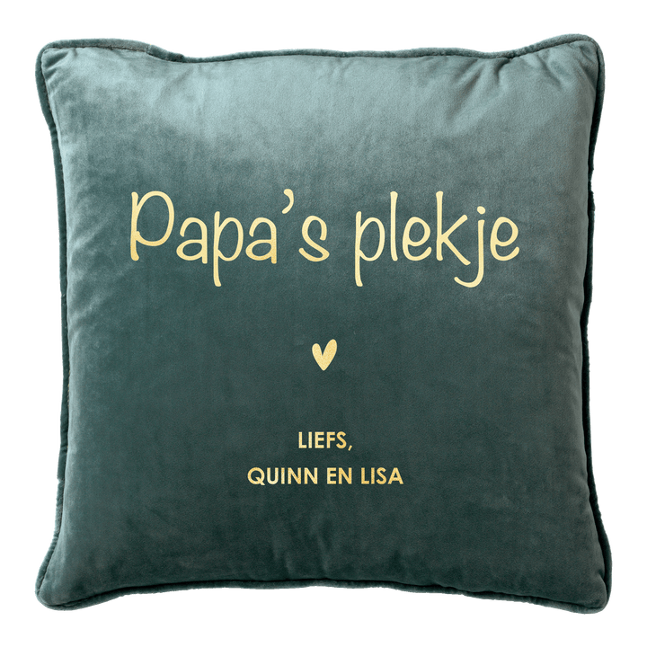 Jouw plekje kussen - Groen