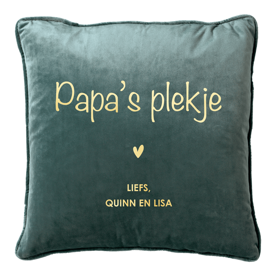 Jouw plekje kussen - Groen