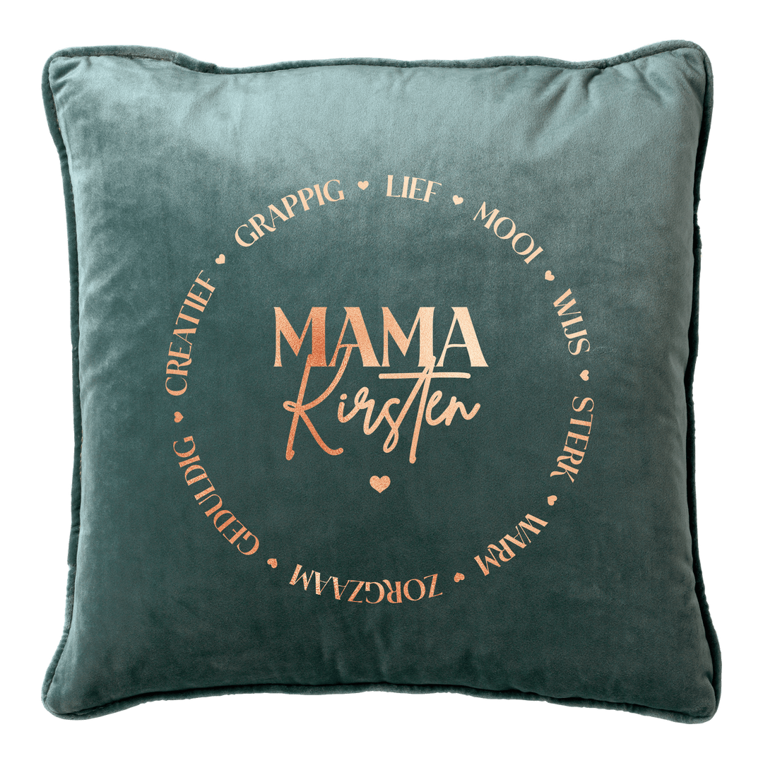 Mama's Liefde Kussen - Groen
