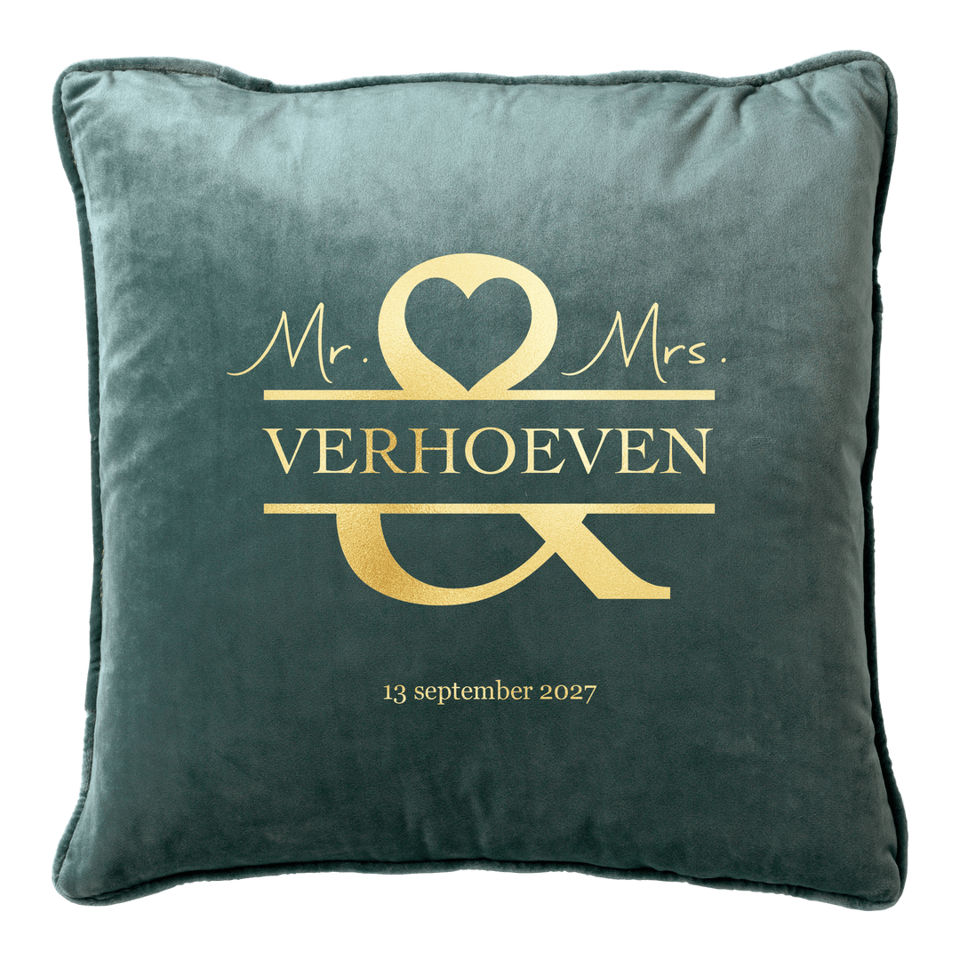 Mr. & Mrs. kussen - Groen