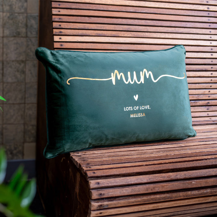 "Mum, Lots of love, ....." kussen - Sfeer