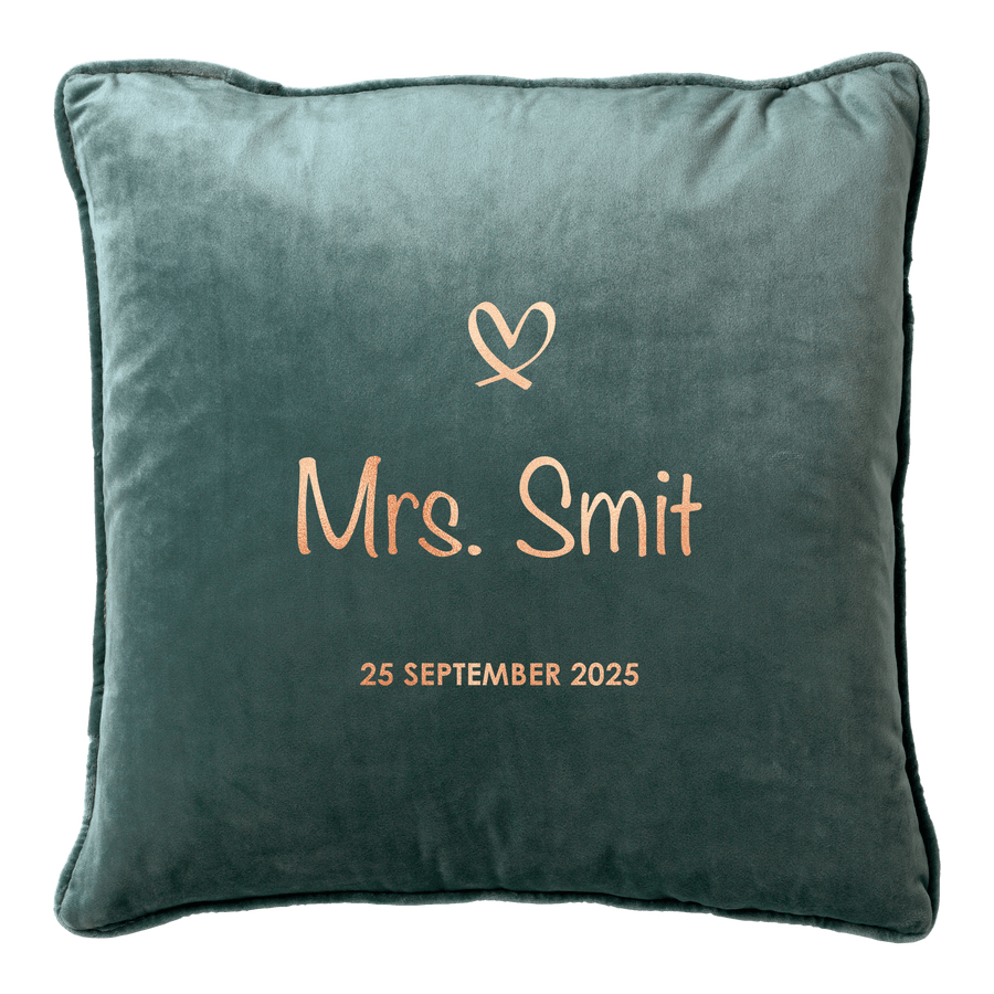 Naam met icoon kussen Groen - Cravity