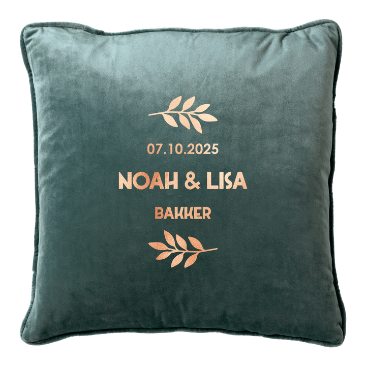 Namen met takjes kussen Groen - Cravity