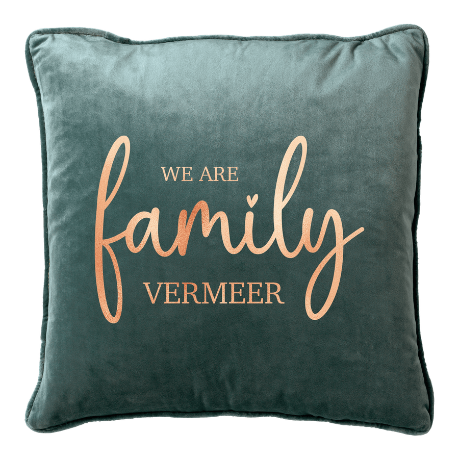 "We are family ....." kussen Groen - Cravity