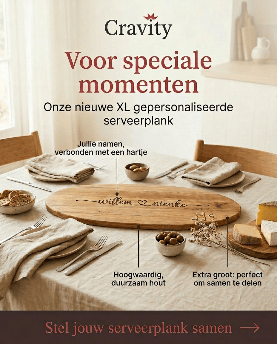 Gepersonaliseerde borrelplank met sierlijke namen