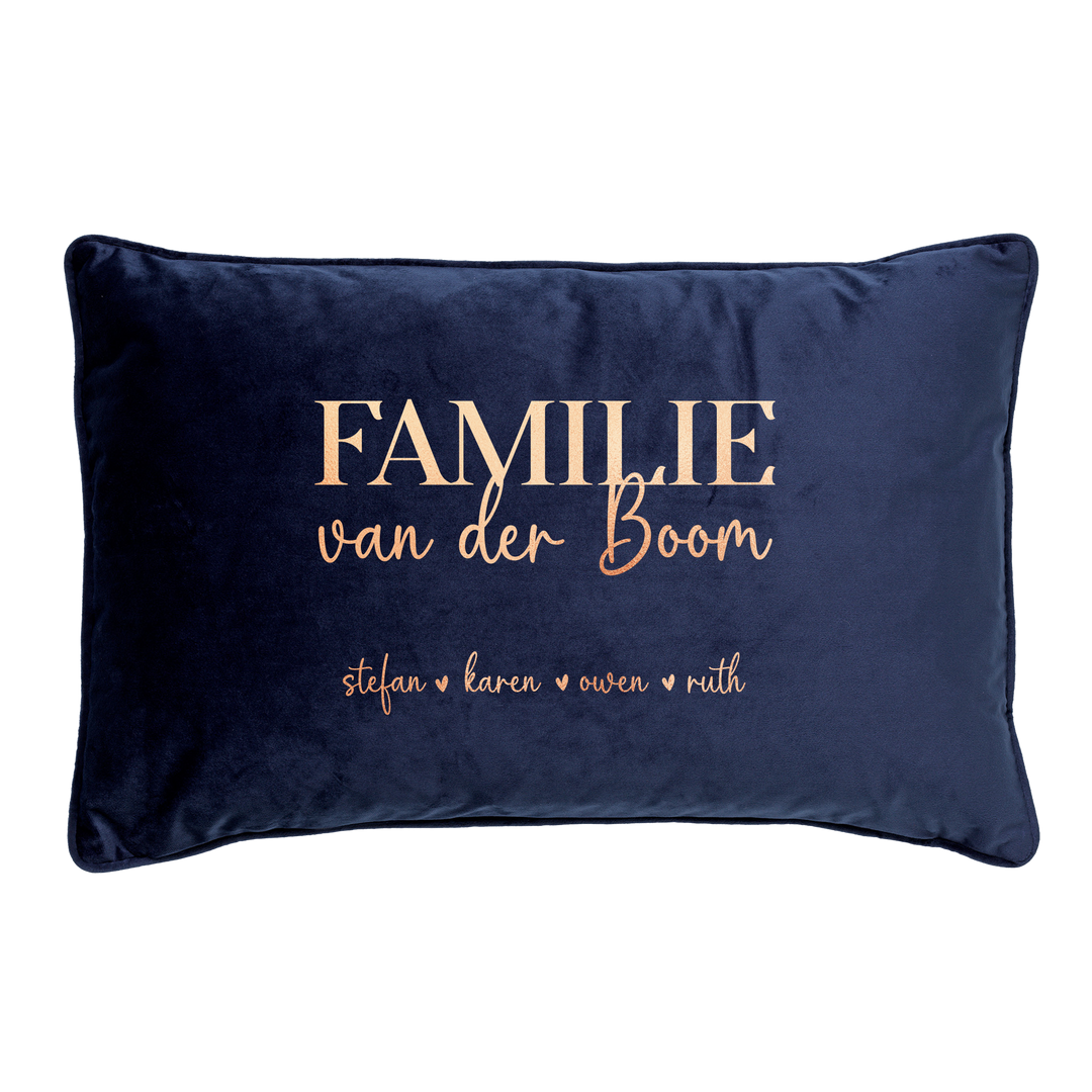 Familie kussen Blauw - Cravity