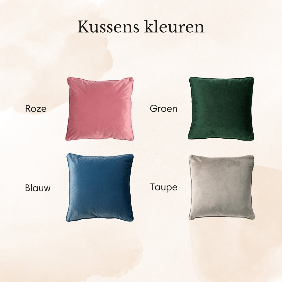 Kussen kleuren overzicht 45x45