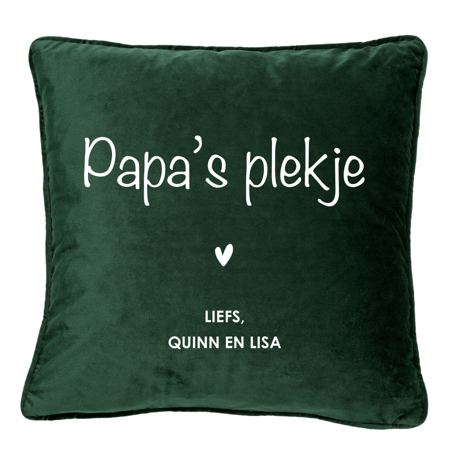 Jouw plekje kussen Groen - Cravity