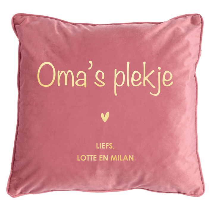 Jouw plekje kussen Roze - Cravity